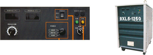 Источник переменного сварочного тока для сварки под флюсом BXL5-1250, его панель управления