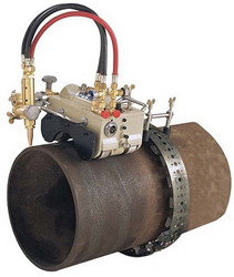 Машина термической резки с магнитными роликами и направляющим бандажом CG2-11
