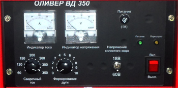 Панель управления сварочного аппарата Оливер ВД-350