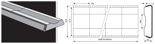 Плоские керамические подкладки с радиусной канавкой ESAB PZ 1500/44