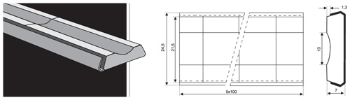 Плоские керамические подкладки с радиусной канавкой ESAB PZ 1500/48