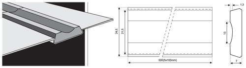Плоские керамические подкладки с радиусной канавкой ESAB PZ 1500/70