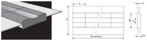 Плоские керамические подкладки с радиусной канавкой ESAB PZ 1500/87