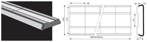 Плоские керамические подкладки с трапецидальной канавкой ESAB PZ 1500/03