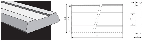 Плоские керамические подкладки с трапецидальной канавкой ESAB PZ 1500/33