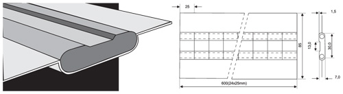 Плоские керамические подкладки с трапецидальной канавкой ESAB PZ 1500/81
